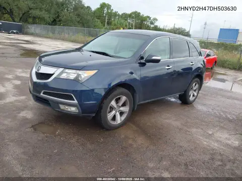 2013 Acura Mdx Technology Package VIN 2HNYD2H47DH503630 фото 3