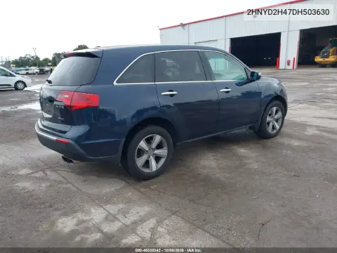 2013 Acura Mdx Technology Package VIN 2HNYD2H47DH503630 фото 5