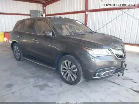 5FRYD3H65EB010824 — 2014 Acura MDX, Внешний пожар, фото до ремонта