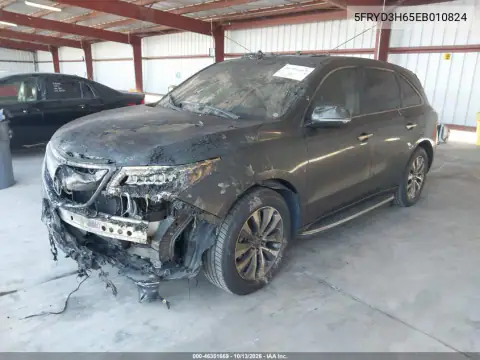 5FRYD3H65EB010824 — 2014 Acura MDX, фото 3 с аукциона IAAI, Внешний пожар