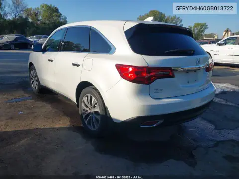 2016 Acura Mdx Technology Entertainment Packages/Technology, Entertainment Acurawatch Plus Packages VIN 5FRYD4H60GB013722 фото 3