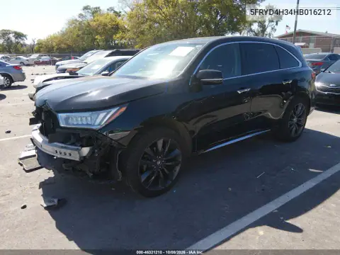 2017 Acura Mdx VIN 5FRYD4H34HB016212 фото 3
