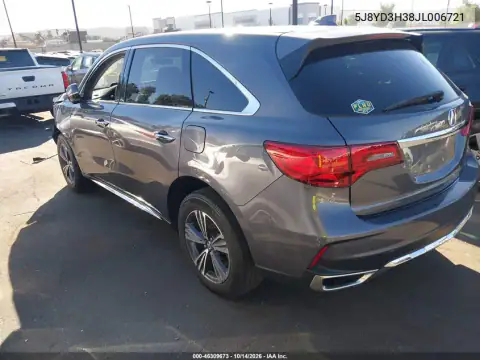 5J8YD3H38JL006721 — 2018 Acura MDX, фото 4 с аукциона IAAI, Передняя часть