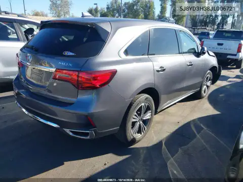 5J8YD3H38JL006721 — 2018 Acura MDX, фото 5 с аукциона IAAI, Передняя часть