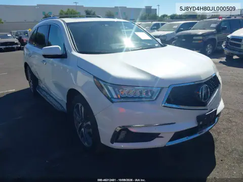 5J8YD4H80JL000509 — 2018 Acura MDX, Правая сторона, фото до ремонта