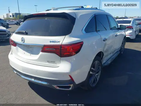 2018 Acura Mdx Advance Package VIN 5J8YD4H80JL000509 фото 5
