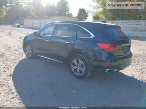 2019 Acura Mdx Standard VIN 5J8YD4H37KL002392 фото 3