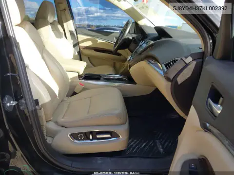 2019 Acura Mdx Standard VIN 5J8YD4H37KL002392 фото 5