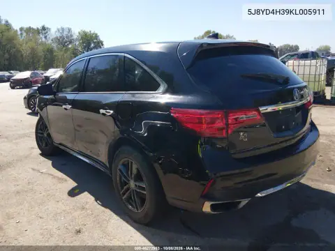 2019 Acura Mdx Standard VIN 5J8YD4H39KL005911 фото 4
