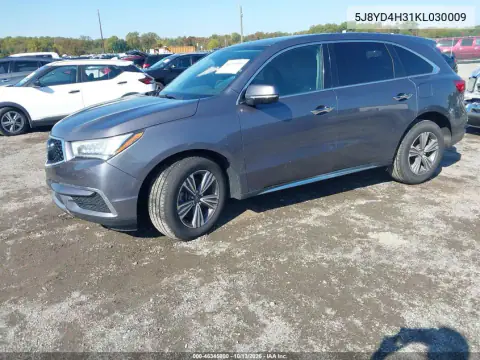 5J8YD4H31KL030009 — 2019 Acura MDX, фото 3 с аукциона IAAI, Боковая часть
