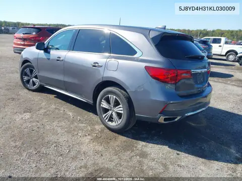 5J8YD4H31KL030009 — 2019 Acura MDX, фото 4 с аукциона IAAI, Боковая часть