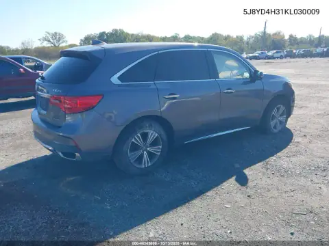 5J8YD4H31KL030009 — 2019 Acura MDX, фото 5 с аукциона IAAI, Боковая часть