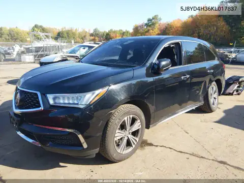 5J8YD4H36KL017837 — 2019 Acura MDX, фото 3 с аукциона IAAI, Левый бок