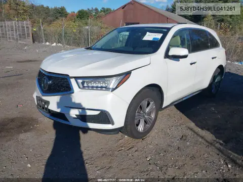 2020 Acura Mdx Standard VIN 5J8YD4H39LL041261 фото 2