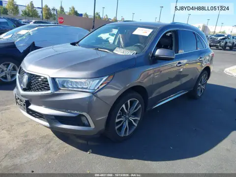 2020 Acura Mdx Advance Package VIN 5J8YD4H88LL051324 фото 3