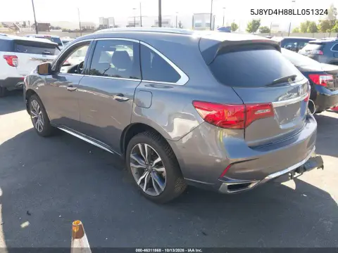 2020 Acura Mdx Advance Package VIN 5J8YD4H88LL051324 фото 4