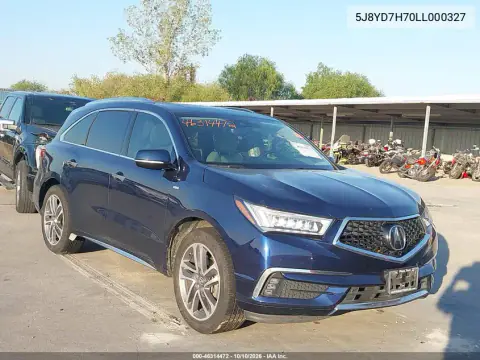 5J8YD7H70LL000327 — 2020 Acura MDX, Передний левый, фото до ремонта