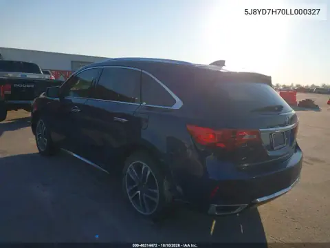 2020 Acura Mdx Sport Hybrid Advance Package VIN 5J8YD7H70LL000327 фото 3