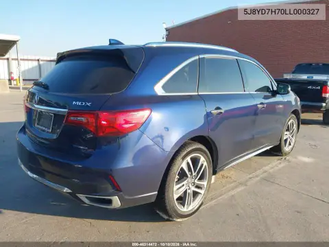 2020 Acura Mdx Sport Hybrid Advance Package VIN 5J8YD7H70LL000327 фото 4