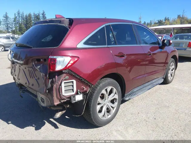5J8TB4H56GL020858 — 2016 Acura RDX Technology Acurawatch Plus Packages/Technology Package, фото 4 с аукциона IAAI 14.10.2026, Задняя часть