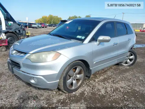 5J8TB18567A002158 — 2007 Acura RDX, фото 3 с аукциона IAAI, Сзади слева