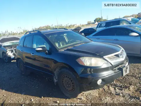 5J8TB182X9A800302 — 2009 Acura RDX, Левая сторона, фото до ремонта