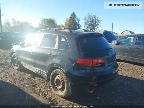 2009 Acura Rdx VIN 5J8TB182X9A800302 фото 4