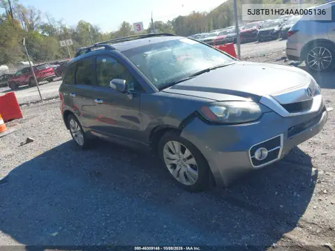 5J8TB1H24AA005136 — 2010 Acura RDX, Передняя часть, фото до ремонта