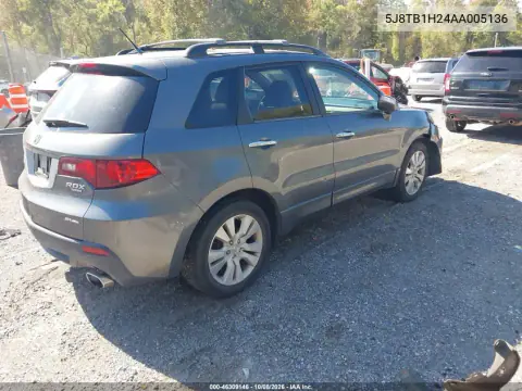2010 Acura Rdx VIN 5J8TB1H24AA005136 фото 4