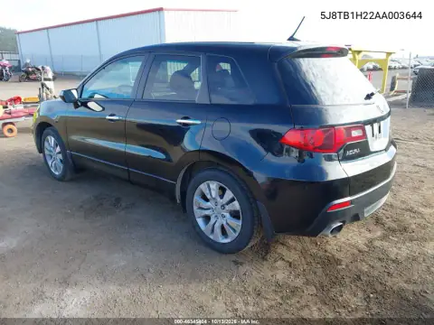 5J8TB1H22AA003644 — 2010 Acura RDX, фото 4 с аукциона IAAI, Передняя часть