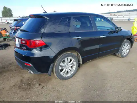 5J8TB1H22AA003644 — 2010 Acura RDX, фото 5 с аукциона IAAI, Передняя часть