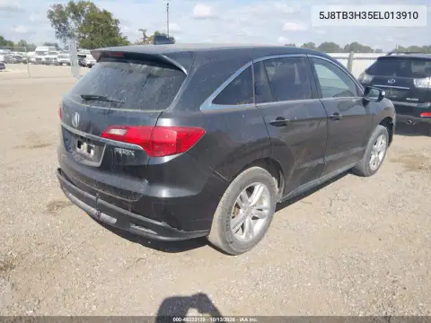 5J8TB3H35EL013910 — 2014 Acura RDX, фото 5 с аукциона IAAI, Задняя часть