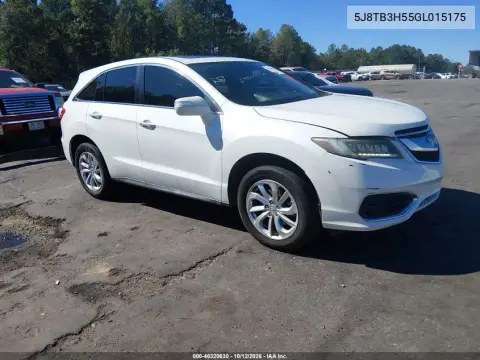 5J8TB3H55GL015175 — 2016 Acura RDX, Сзади, фото до ремонта