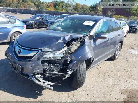 2017 Acura Rdx Advance Package VIN 5J8TB4H72HL022948 фото 3