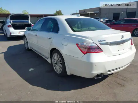 2012 Acura Rl 3.7L Technology Package VIN JH4KB2F69CC000008 фото 4