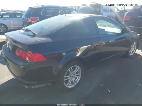 2005 Acura Rsx VIN JH4DC53895S004615 фото 5