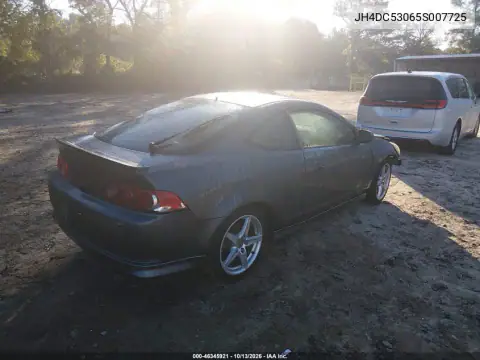JH4DC53065S007725 — 2005 Acura RSX, фото 4 с аукциона IAAI, Боковая часть