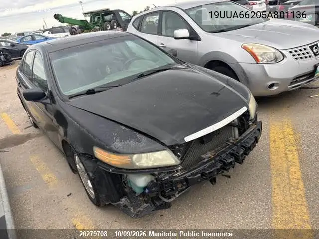 2005 Acura Tl VIN 19UUA66205A801136 фото 1