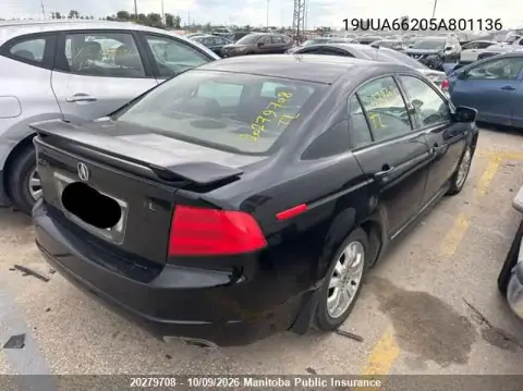 2005 Acura Tl VIN 19UUA66205A801136 фото 3
