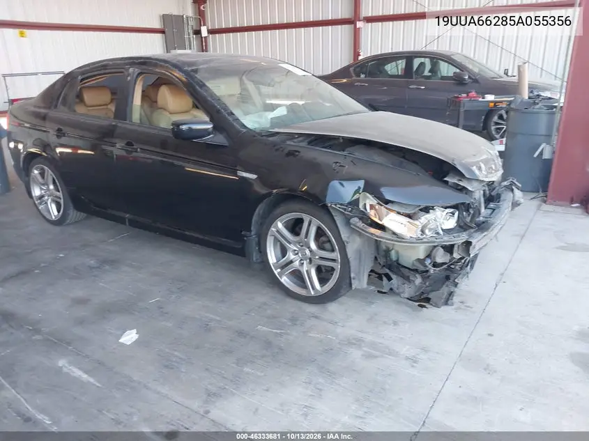 19UUA66285A055356 — 2005 Acura TL, фото 2 с аукциона IAAI, Передняя часть