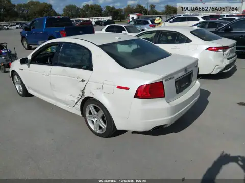 2006 Acura Tl VIN 19UUA66276A051784 фото 4