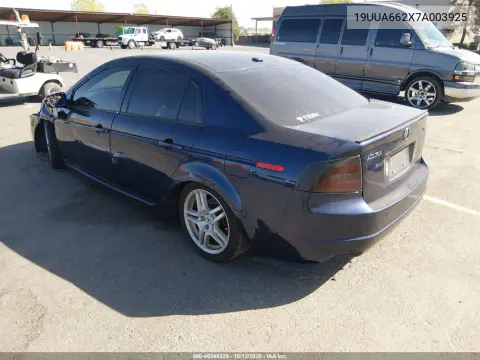 2007 Acura Tl 3.2 VIN 19UUA662X7A003925 фото 4