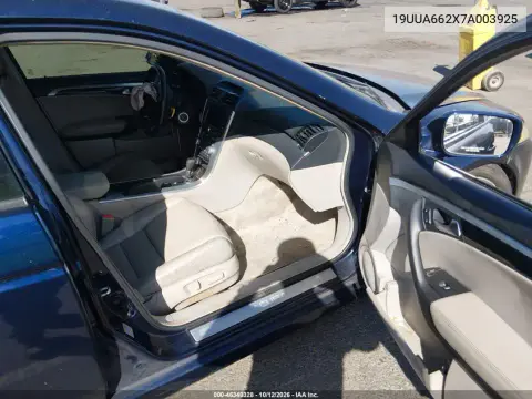 19UUA662X7A003925 — 2007 Acura TL, Левая сторона, фото до ремонта