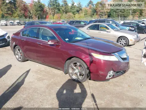 19UUA9F51AA008787 — 2010 Acura TL, Передняя часть, фото до ремонта