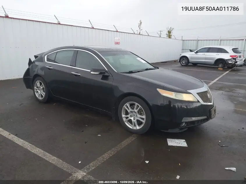 2010 Acura Tl 3.5 VIN 19UUA8F50AA011786 фото 2