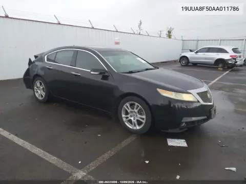 19UUA8F50AA011786 — 2010 Acura TL, Сзади, фото до ремонта