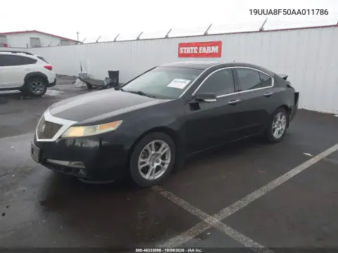 2010 Acura Tl 3.5 VIN 19UUA8F50AA011786 фото 3