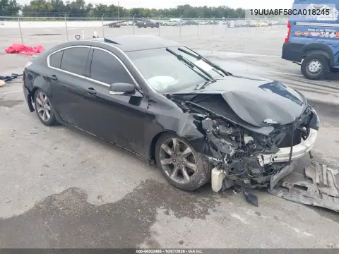 19UUA8F58CA018245 — 2012 Acura TL, Передняя часть, фото до ремонта