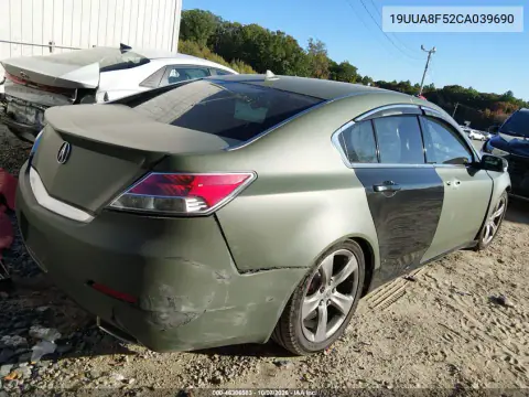 2012 Acura Tl 3.5 VIN 19UUA8F52CA039690 фото 4