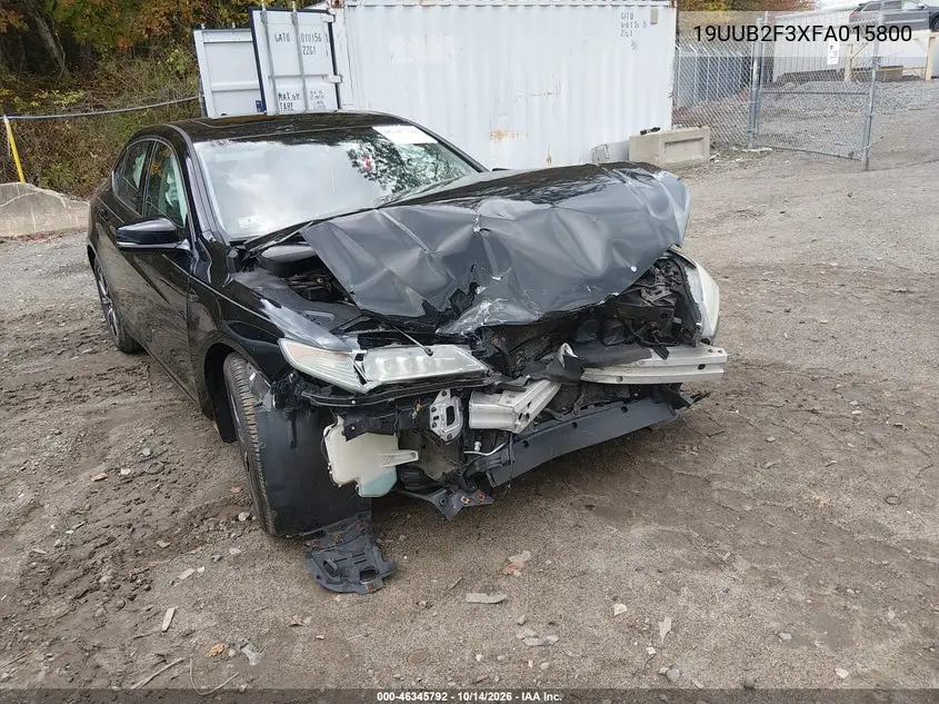 19UUB2F3XFA015800 — 2015 Acura TLX, фото 2 с аукциона IAAI, Передняя часть